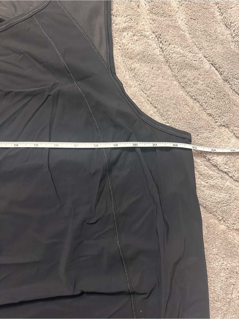 lululemon athletica Black Mesh-Shoulder Active Tank - Picture 7 of 8
